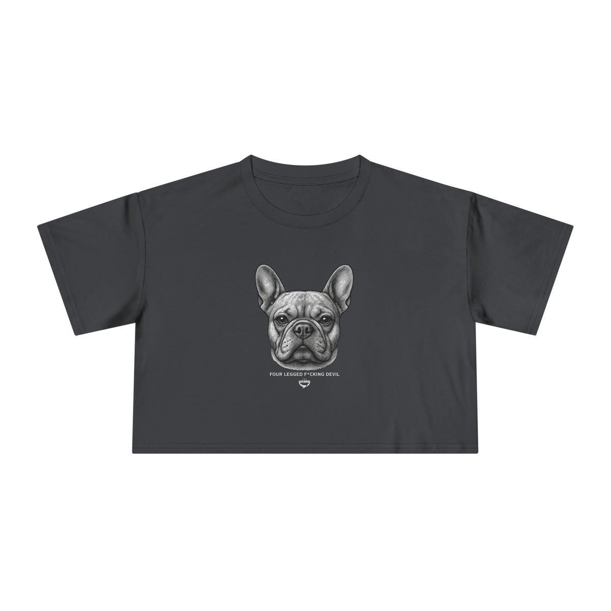 Officially Licensed Beau White Script Crop Tee