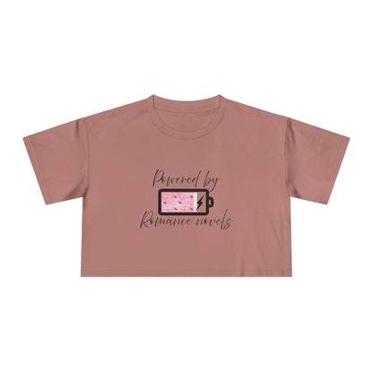 Powered By Romance Novels Crop Tee