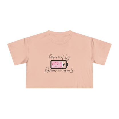 Powered By Romance Novels Crop Tee