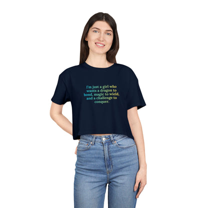 Just A Girl Crop Tee (alt)