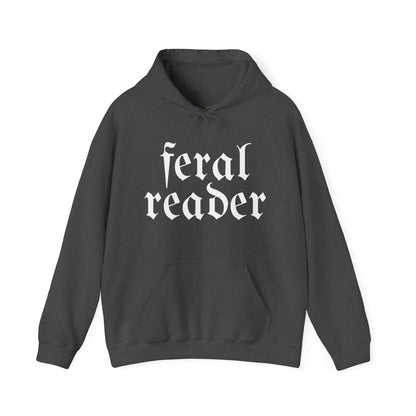 Feral Reader (white script) Hoodie
