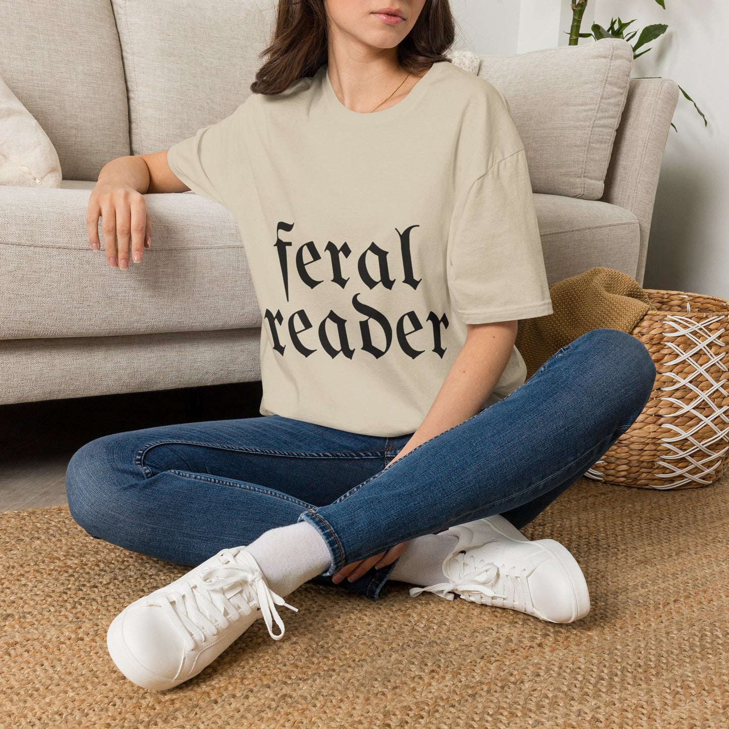 Feral Reader Cotton T-Shirt