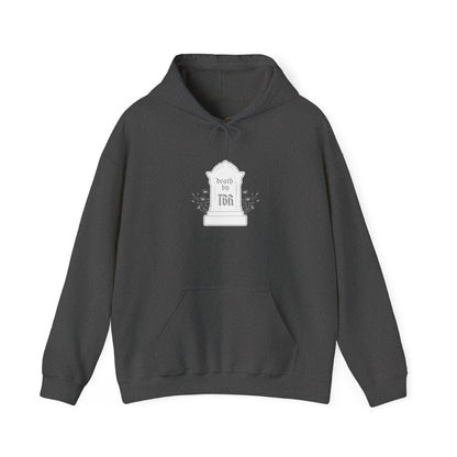 Death By TBR (white script) Hoodie
