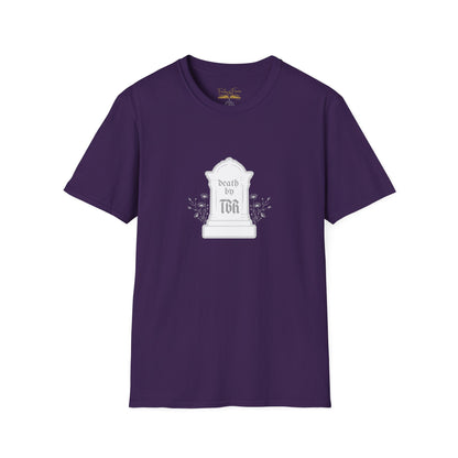 Death by TBR (grey script) Cotton T-Shirt