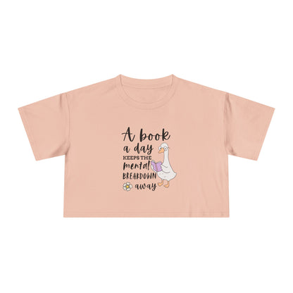 A Book A Day Crop Tee