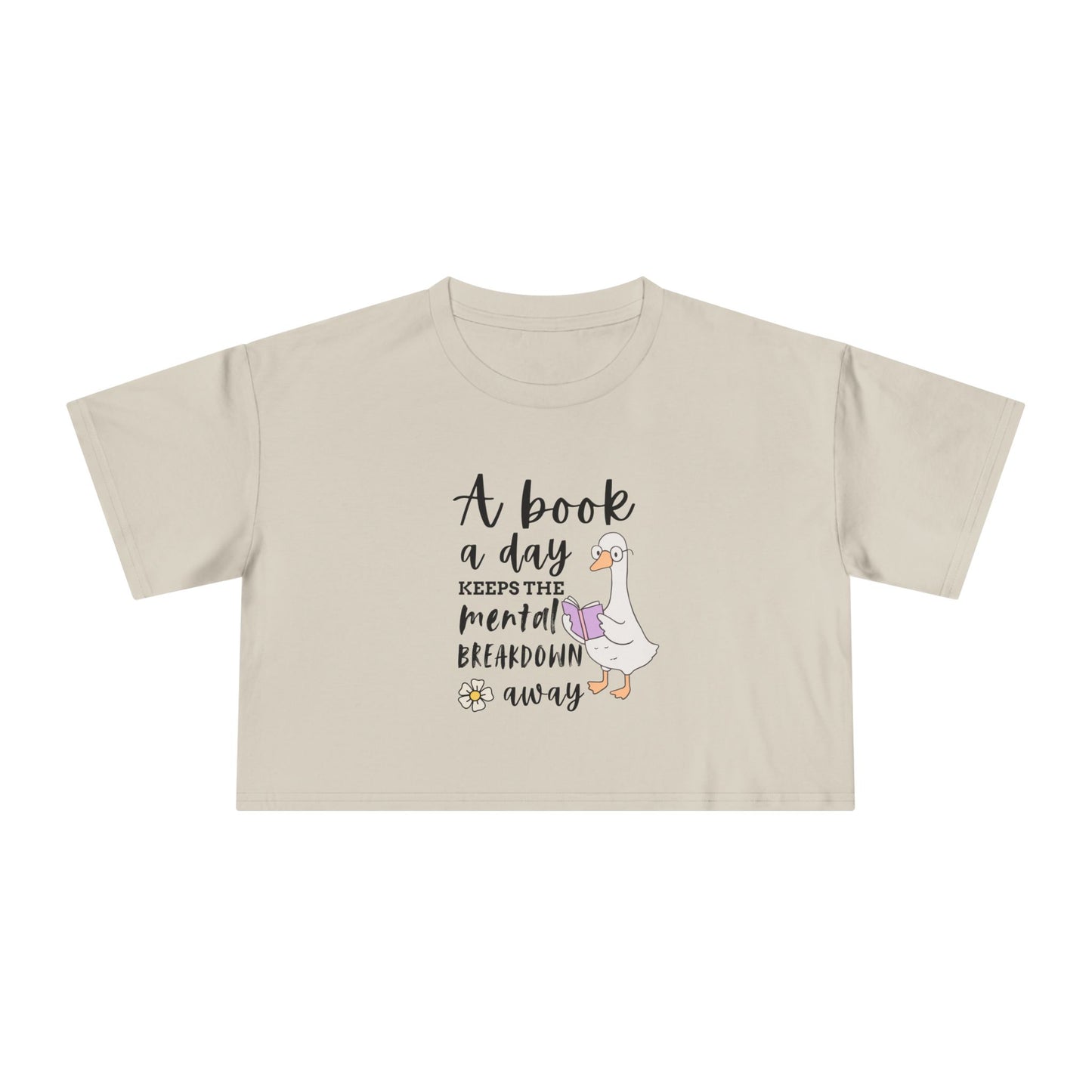 A Book A Day Crop Tee