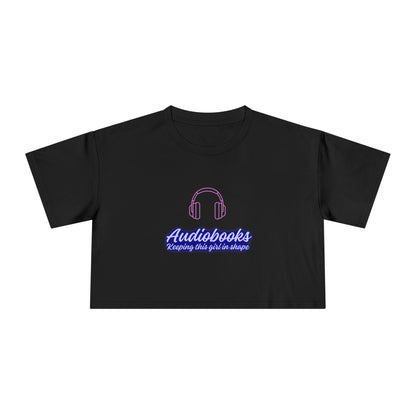 Audiobooks Crop Tee