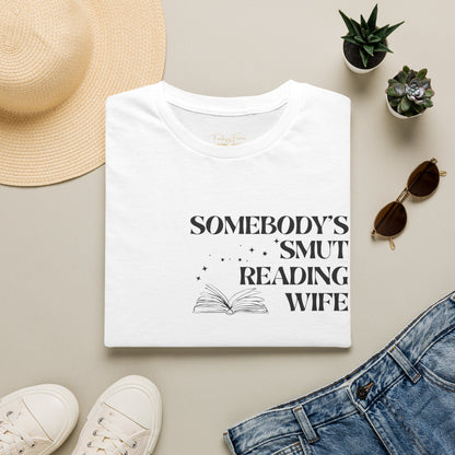 Somebody's Smut Reading Wife Cotton T-Shirt