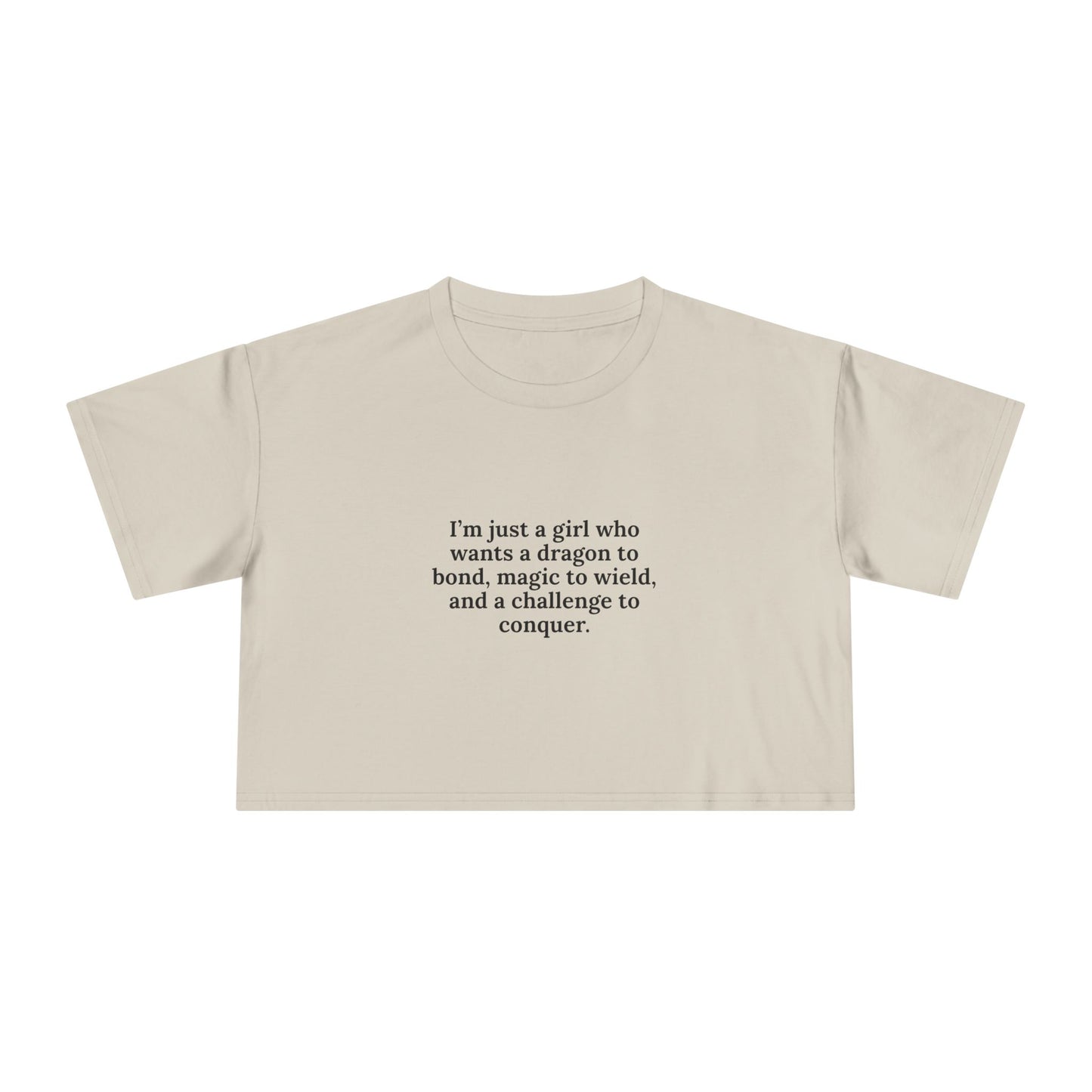 Just A Girl Crop Tee