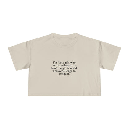 Just A Girl Crop Tee