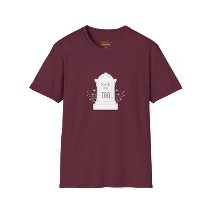 Death by TBR (grey script) Cotton T-Shirt