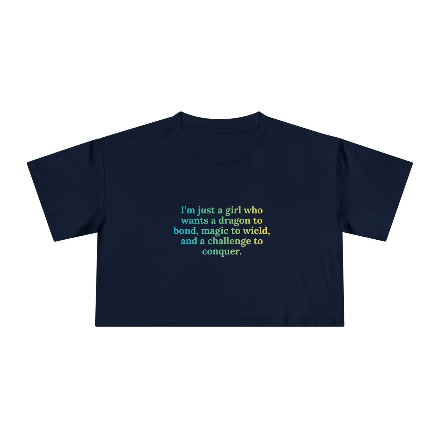 Just A Girl Crop Tee (alt)