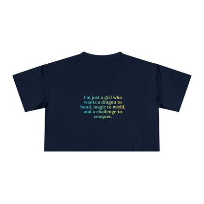 Just A Girl Crop Tee (alt)