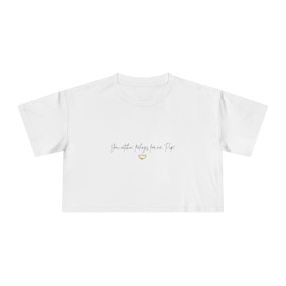 Officially Licensed Catching Feelings Crop Tee