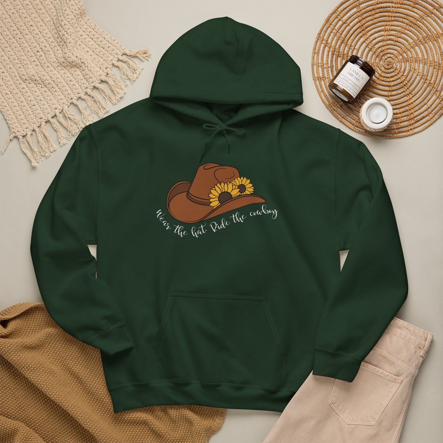 Wear the Hat. Ride the Cowboy Hoodie