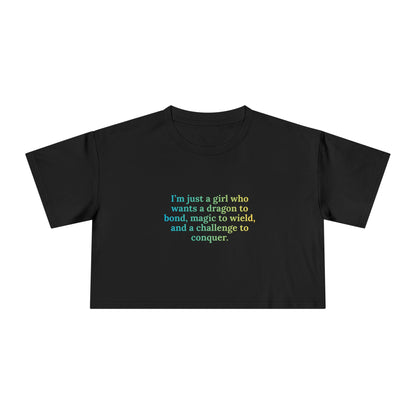 Just A Girl Crop Tee (alt)