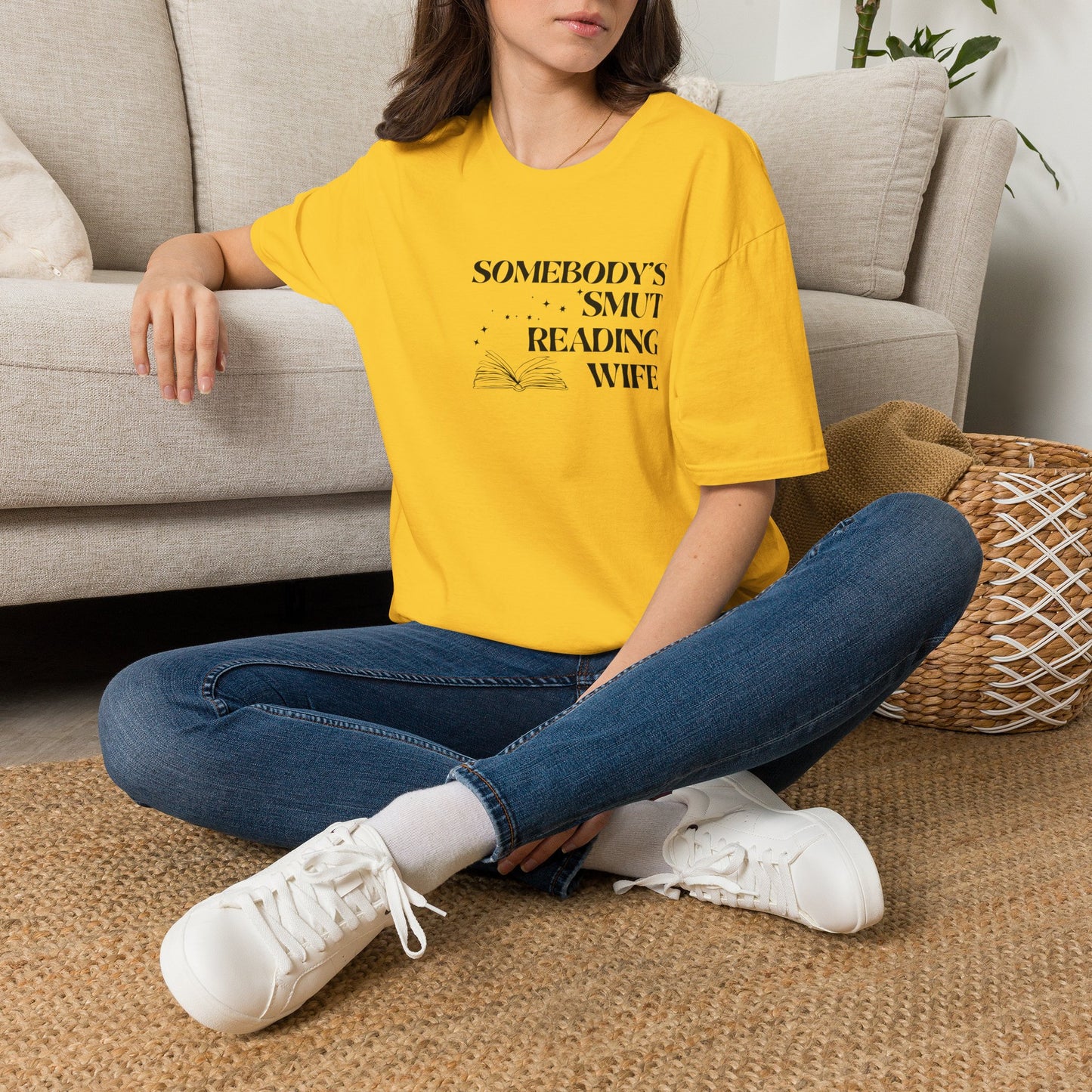 Somebody's Smut Reading Wife Cotton T-Shirt