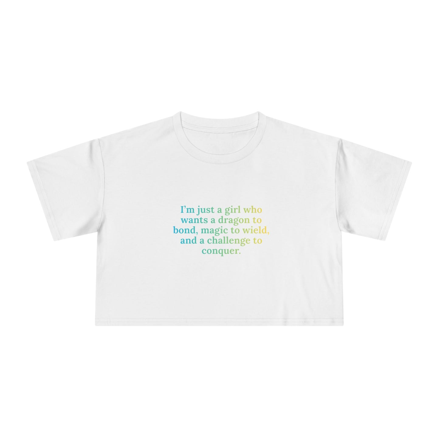 Just A Girl Crop Tee (alt)