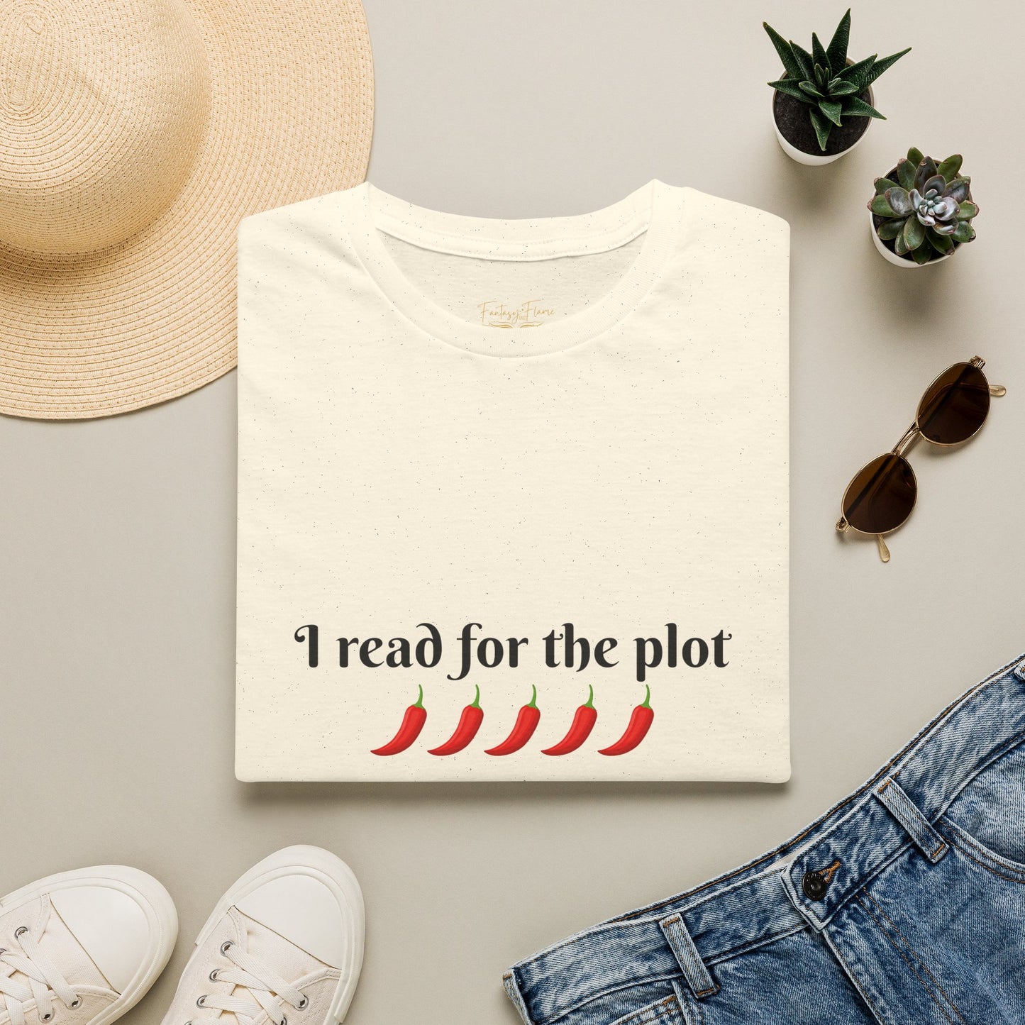 I Read For The Plot Cotton T-Shirt