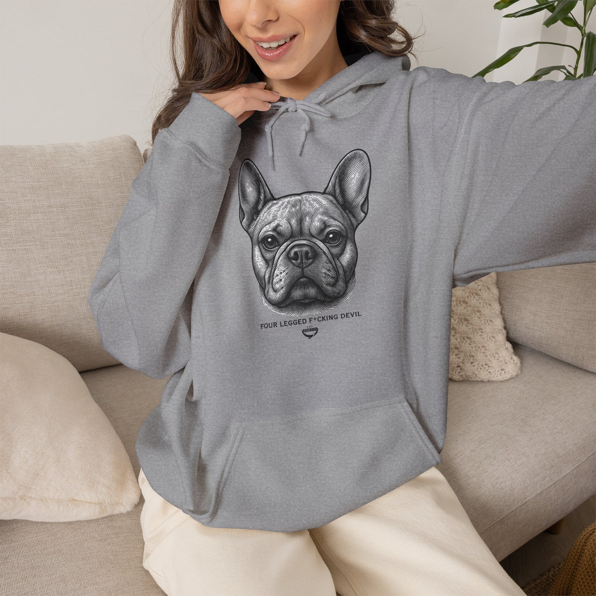 Officially Licensed Beau Black Script Hoodie