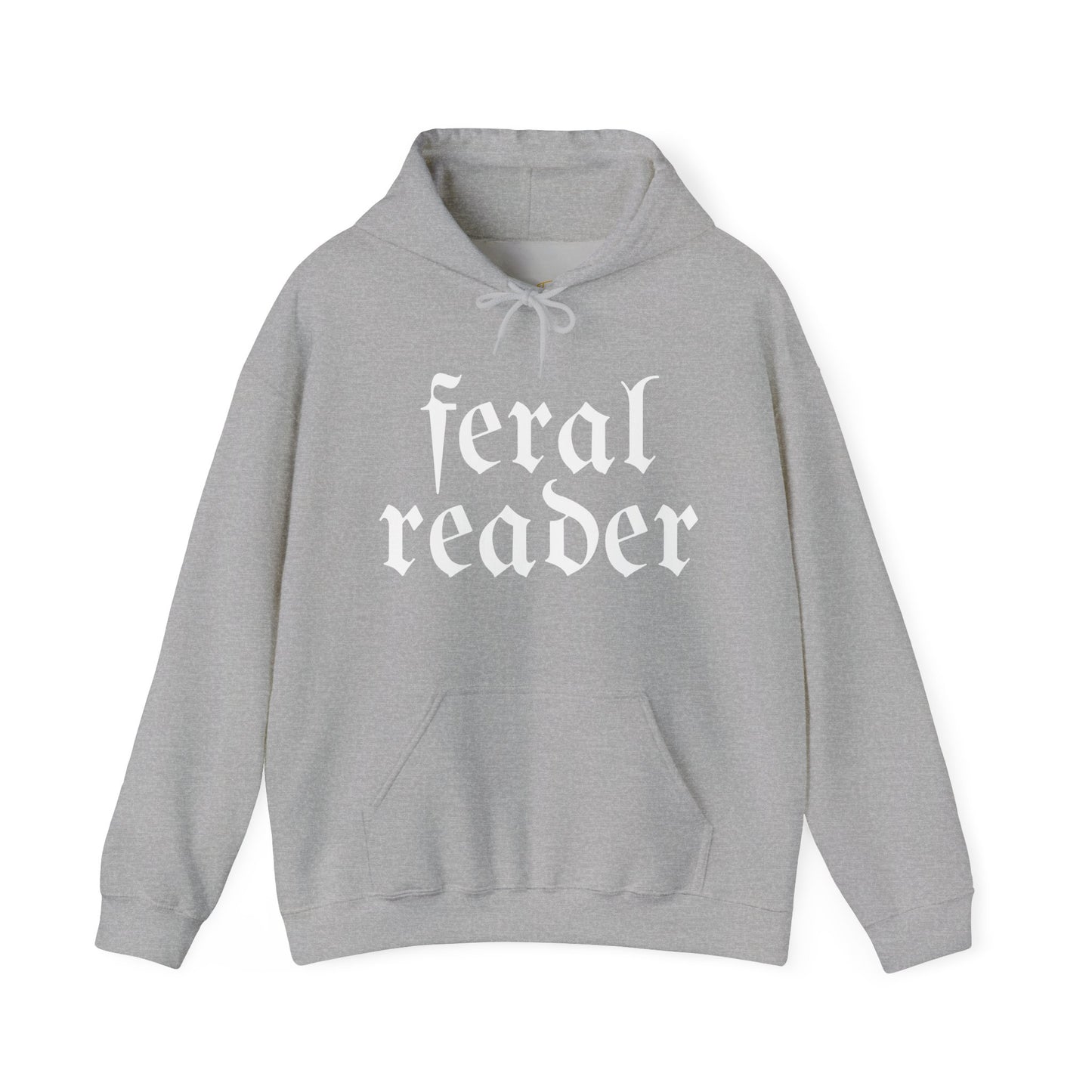 Feral Reader (white script) Hoodie