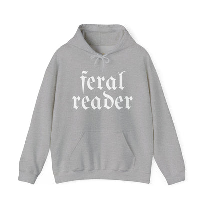 Feral Reader (white script) Hoodie
