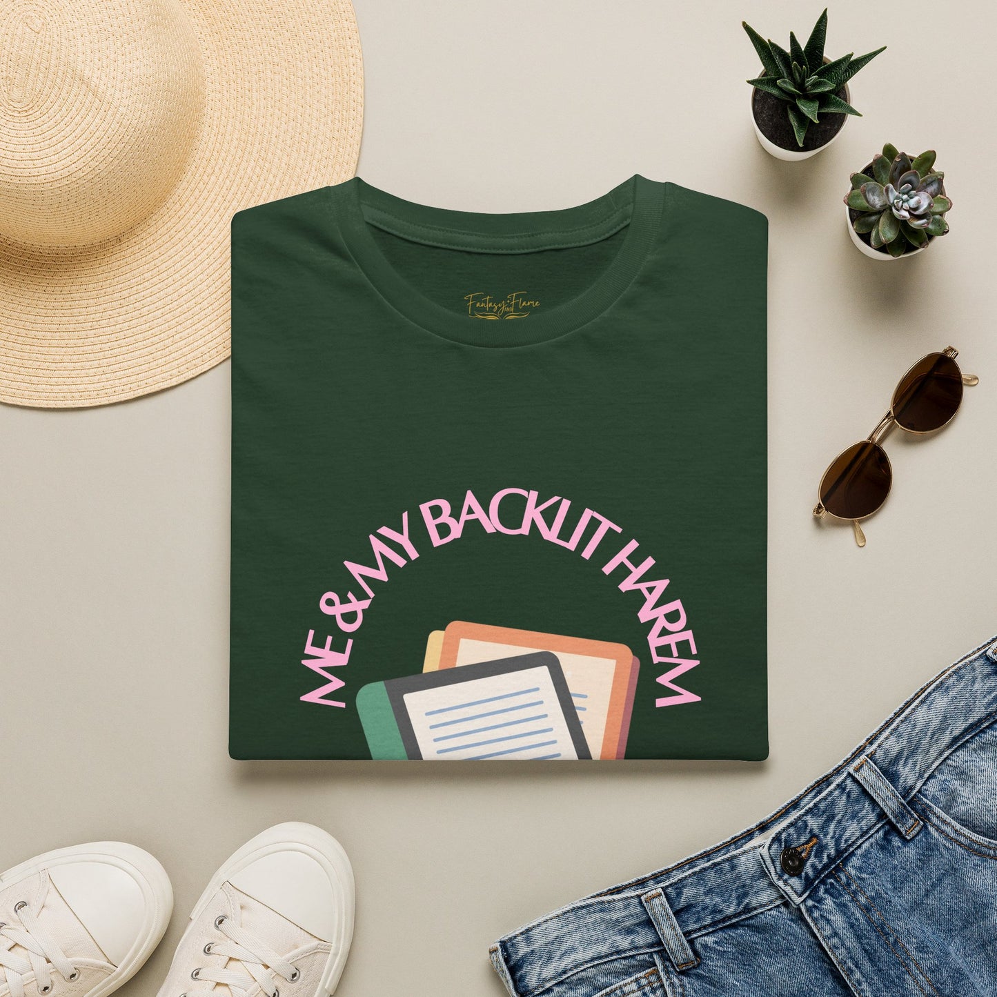 Backlit Harem Cotton T-Shirt