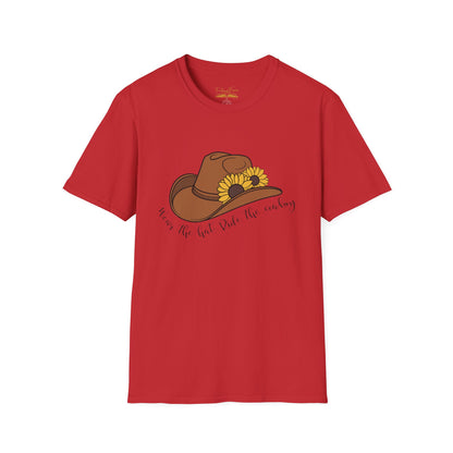 Ride The Cowboy (black script) cotton T-shirt