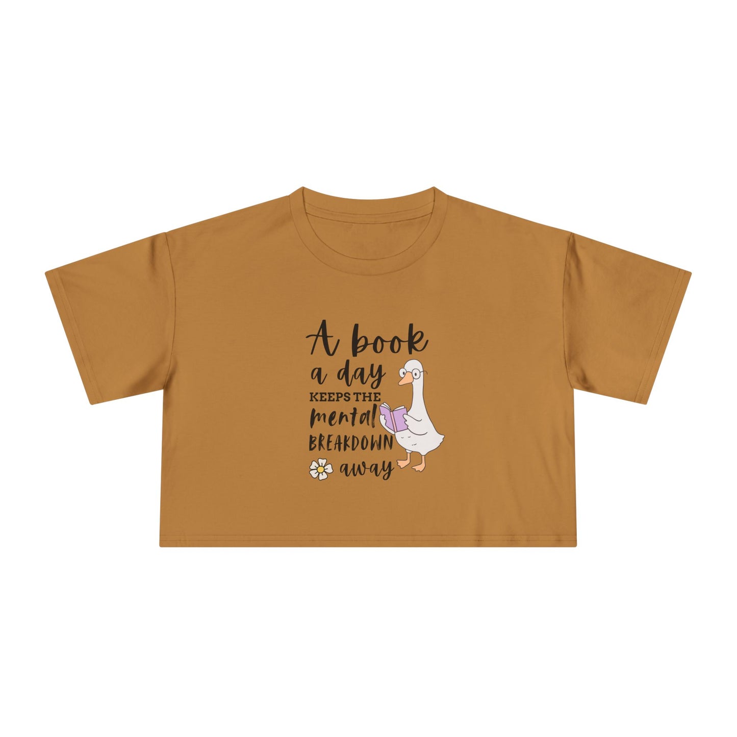 A Book A Day Crop Tee
