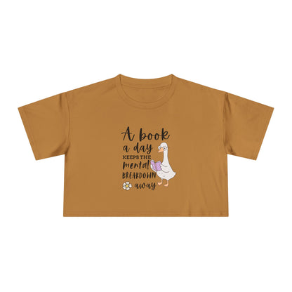 A Book A Day Crop Tee