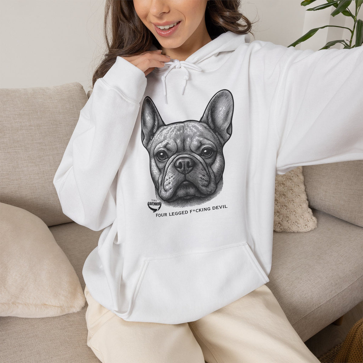 Officially Licensed Beau Black Script Hoodie