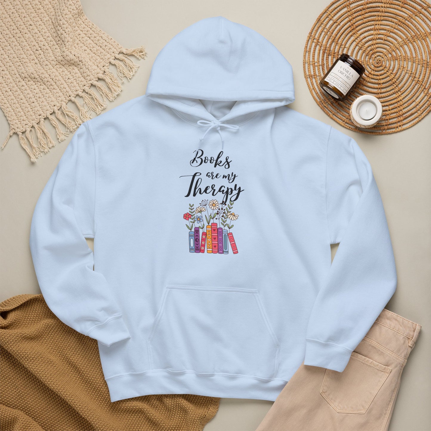 Books Are My Therapy Hoodie