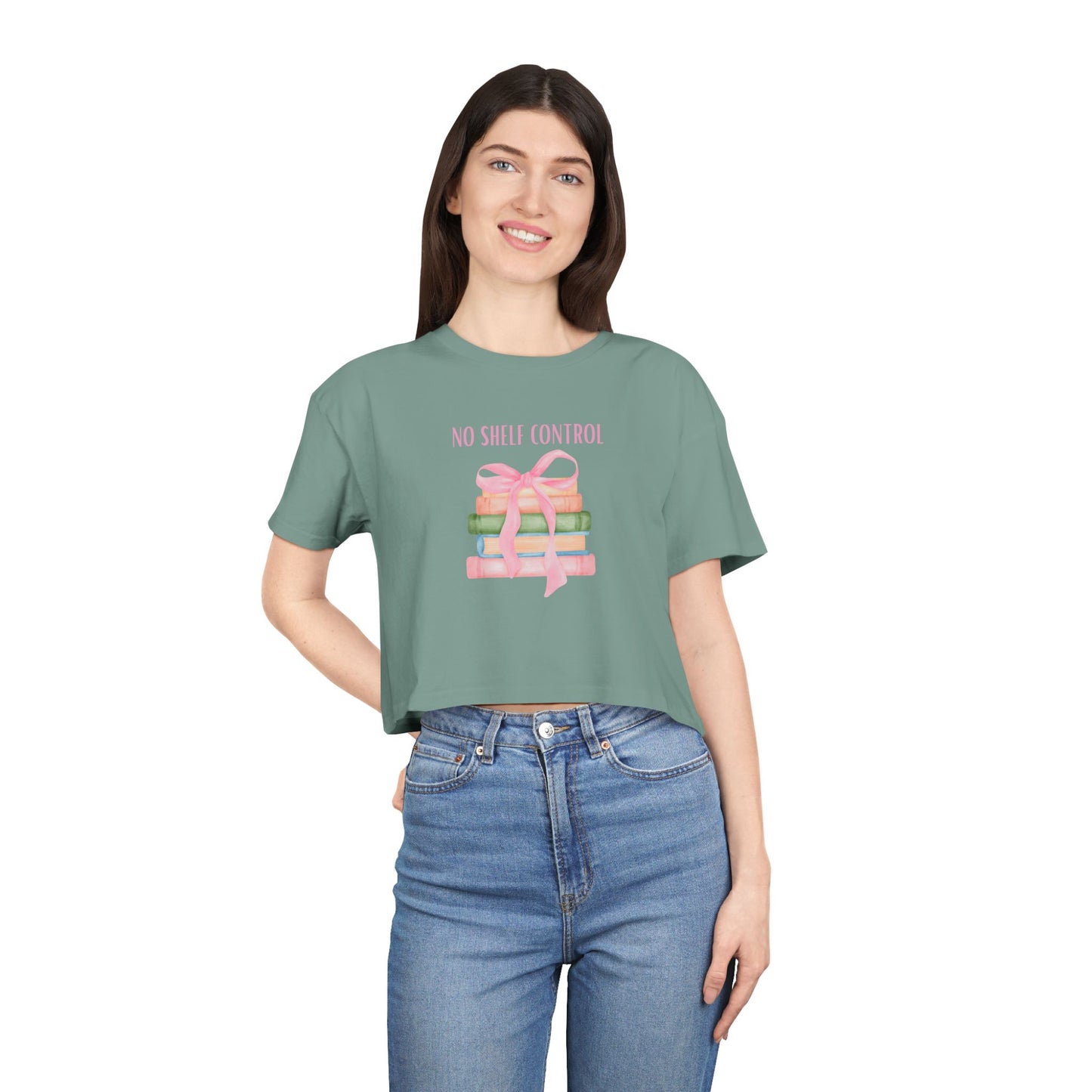 No Shelf Control Crop Tee