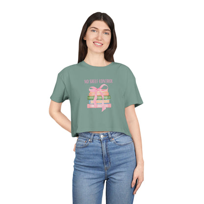 No Shelf Control Crop Tee