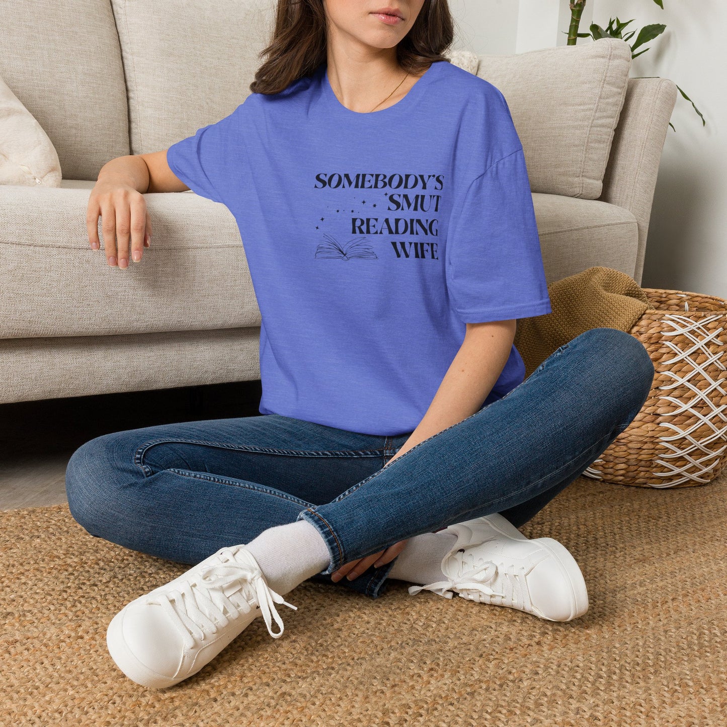 Somebody's Smut Reading Wife Cotton T-Shirt