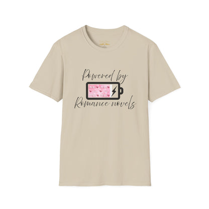 Powered By Romance Novels Cotton T-Shirt