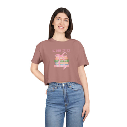 No Shelf Control Crop Tee