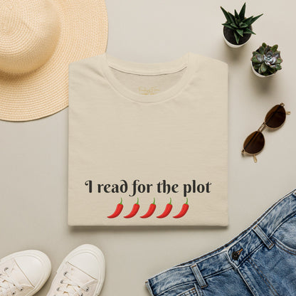 I Read For The Plot Cotton T-Shirt