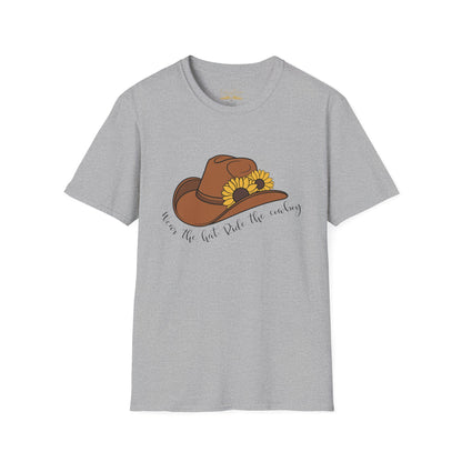 Ride The Cowboy (black script) cotton T-shirt