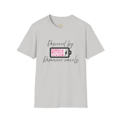 Powered By Romance Novels Cotton T-Shirt