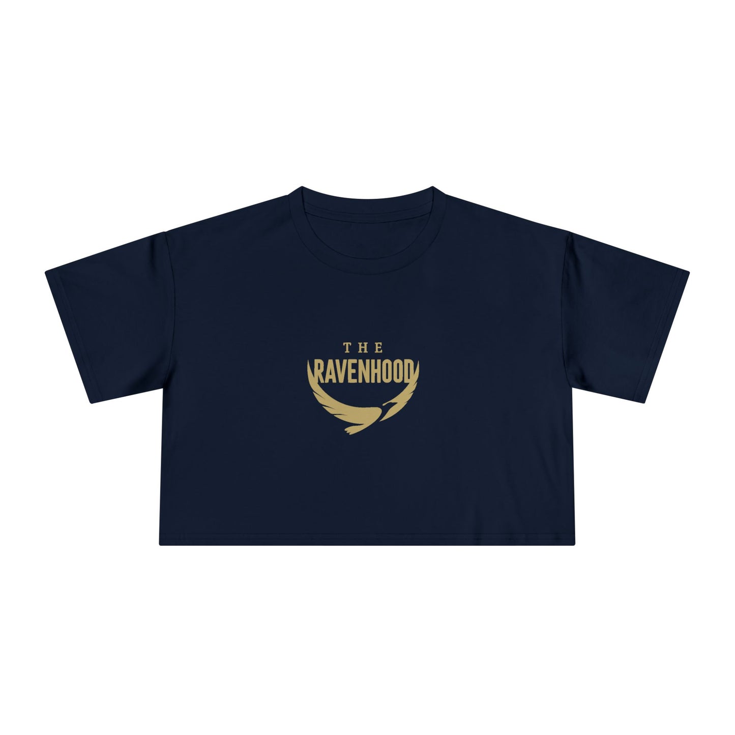 Dom's List White Script Crop Tee