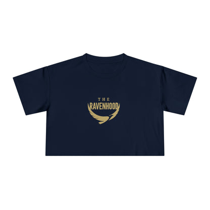 Dom's List White Script Crop Tee