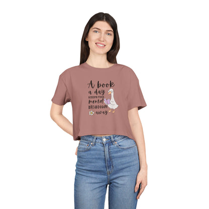 A Book A Day Crop Tee
