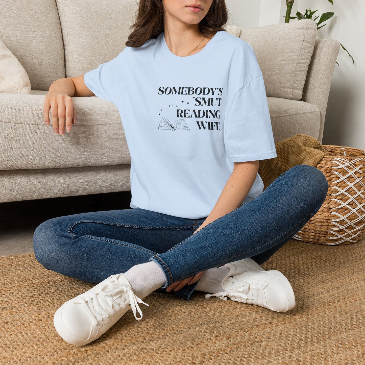 Somebody's Smut Reading Wife Cotton T-Shirt