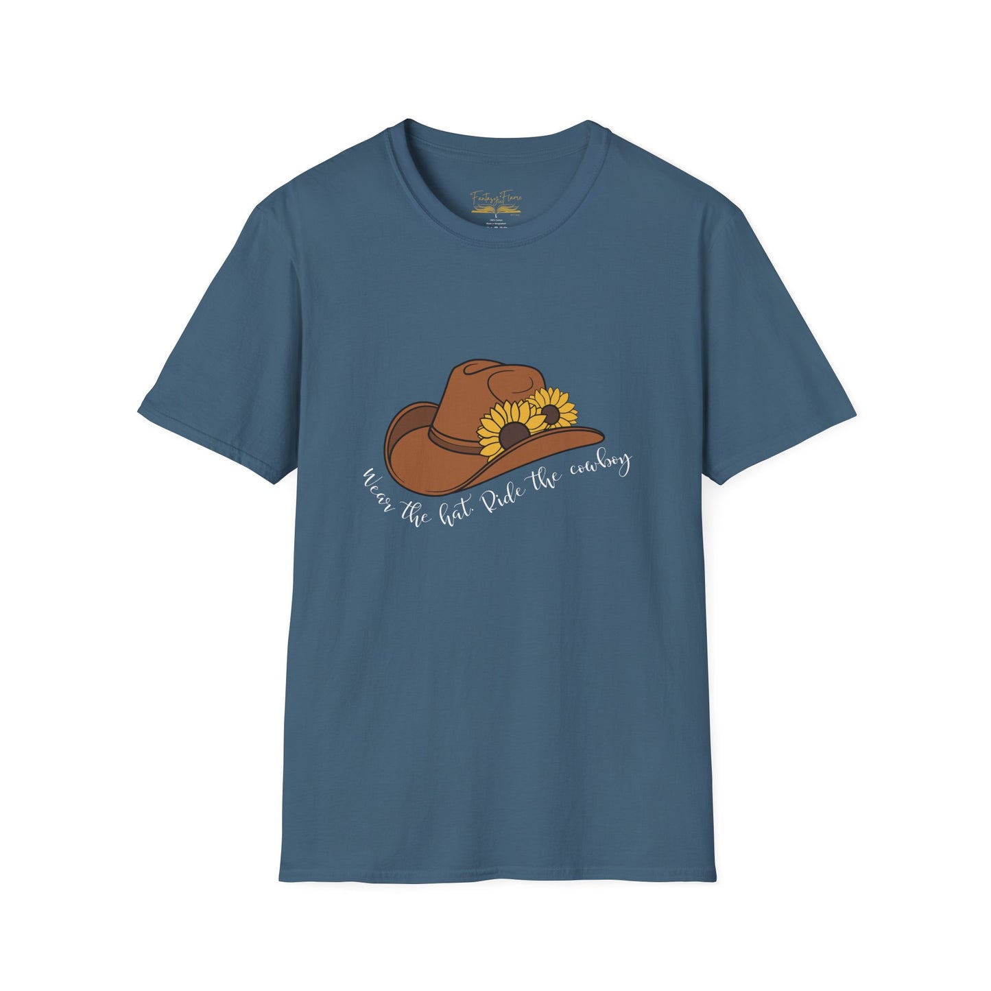 Ride The Cowboy (white script) cotton T-shirt