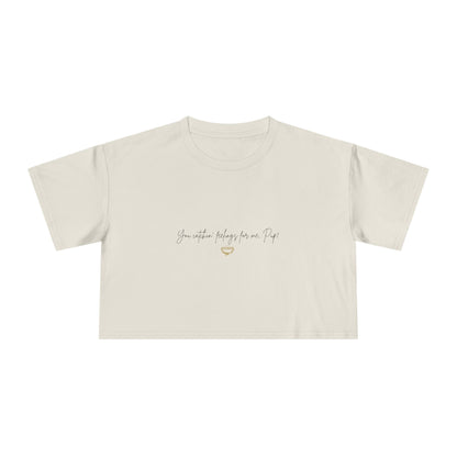 Officially Licensed Catching Feelings Crop Tee