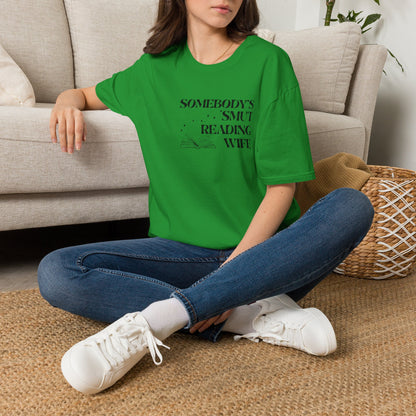 Somebody's Smut Reading Wife Cotton T-Shirt