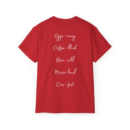 Officially Licensed Dom's List Black Script Cotton Tee