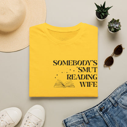 Somebody's Smut Reading Wife Cotton T-Shirt