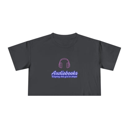 Audiobooks Crop Tee